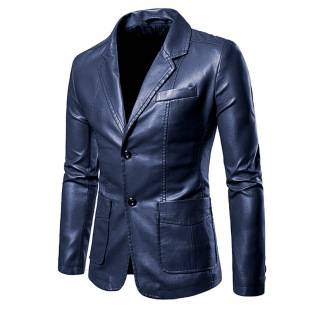 2025 Export Men's Leather Suit Washed Leather Jacket Men's Amazon Single-Breasted Leather Jacket Youth Jacket