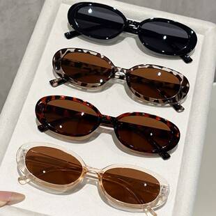 Cross-border best-selling small-frame sunglasses for women, high-end European and American retro oval sunglasses, versatile for photography, unisex
