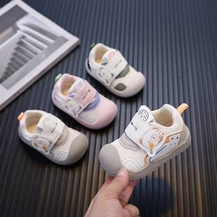 Spring and Autumn Baby Shoes 1-3 Years Old Soft Sole Walking Shoes Leather Cartoon Boys and Girls Sneakers Kindergarten Outdoor Shoes