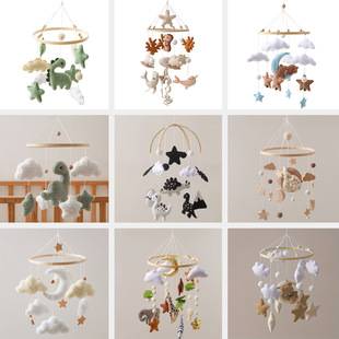 Cross-border New Baby Bed Bell Pendant Toy Felt Wind Bell Animal Bed Rattle Newborn Soothing Toy