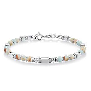 Amazon's Best-Selling Obsidian Black Matte Blue Pine Nut Purple Pine Bracelet with 4mm Adjustable Stainless Steel Beads