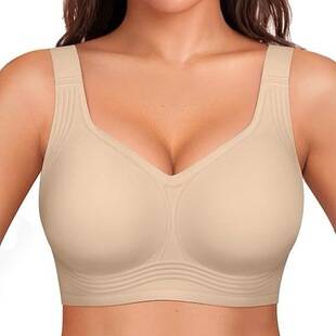 Tk Cross-Border Popular Style Wireless Full-Cup Plus-Size Bra with Jelly Soft Support, European and American Leopard Print Bra