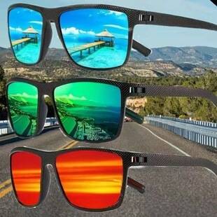 Fashionable Colorful Men's Polarized Sunglasses, Outdoor Sports Cycling Glasses, Cross-Border Hot-Selling Sun Protection Sunglasses, Wholesale in Stock