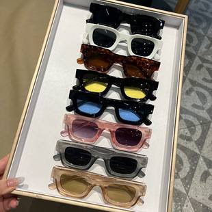 New European and American Trendy Small Square Sunglasses for Men, Fashionable Retro Anti-Uv Sunglasses for Women, Cross-Border Glasses Wholesale