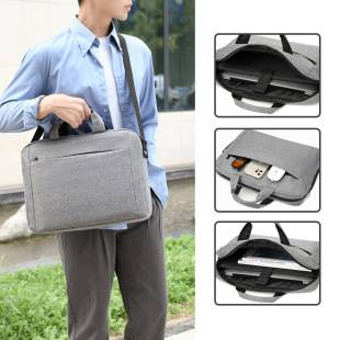 Men's portable briefcase large capacity shoulder messenger bag 15.6-inch computer bag women's business casual office bag
