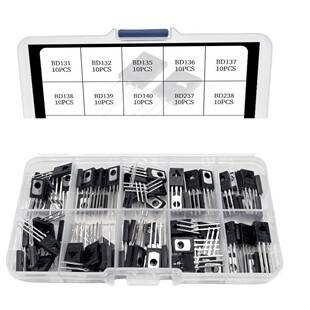 100pcs BD131-BD238TO-126 power transistor kit for circuit design, repair and experiment