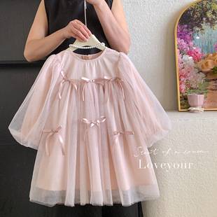 Girls' Dress Stylish 2026 Spring New Style Baby Girl Spring Korean Style Princess Dress Children's Clothing Spring Dress