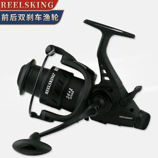 KP series cross-border double unloading shallow metal head front and rear brake fishing reel sea rod throwing rod carp fishing reel reservoir fishing