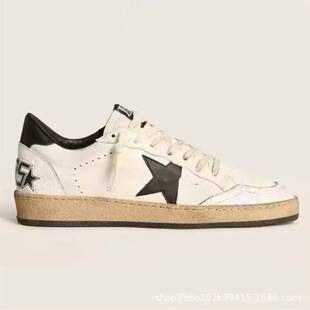 Korean Version 2026 New Ggdb Genuine Leather Distressed Shoes for Women, Height-Increasing Star Shoes, Retro Distressed Shoes for Men and Women