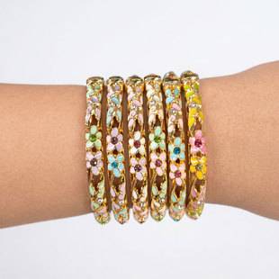 New Chinese-Style Cloisonné Enamel Bracelet, New National Trend Retro Open Clasp Bracelet, Light Luxury Niche Accessory for Women