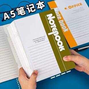 A5 Notebook Meeting Notes Softcover Notebook 32K Student Notepad B5 Thickened Softcover Notebook Wholesale