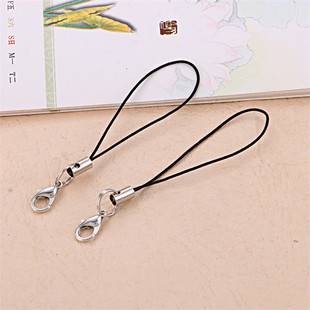 DIY Handmade Jewelry Materials Accessories Mobile Phone Rope Lanyard Lobster Buckle Small Lanyard Doll Colorful Lobster Buckle Rope