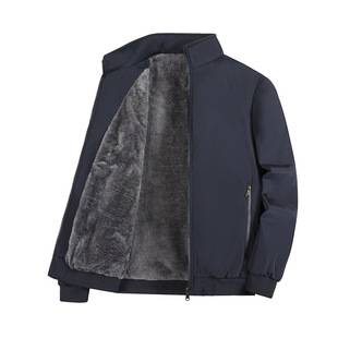 Dad's Coat Middle-aged Men's Wear Graphene Autumn and Winter fleece-lined Thickened Jacket Men's Business Cotton-padded Clothes Men's Grandpa Winter