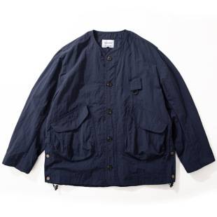 Outdoor Mountain Style Trendy Collarless Casual Jacket for Men, New Spring and Autumn American Style Loose Fit with Large Pockets Versatile Workwear Jacket