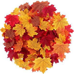 Simulation maple leaf false leaves autumn deciduous decoration wedding wedding flower kindergarten DIY handmade materials