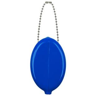 Factory Direct Sale Pvc Soft Rubber Coin Purse Oval Chain Candy Color Ready Stock Coin Storage Bag