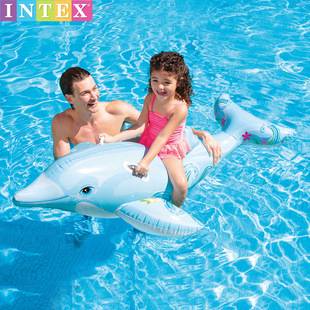 Original genuine goods INTEX dolphin riding water inflatable animal riding children's water toys 58535