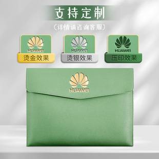 Customized Business Leather Document Bag, Corporate Meeting Information Storage, Large-Capacity Portable Briefcase with Printable Logo