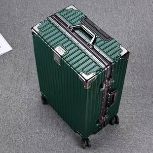 [Set] Aluminum Frame Suitcase, Sturdy and Durable Trolley Case, Universal Wheel Travel Case, Large Capacity Password Lock Suitcase