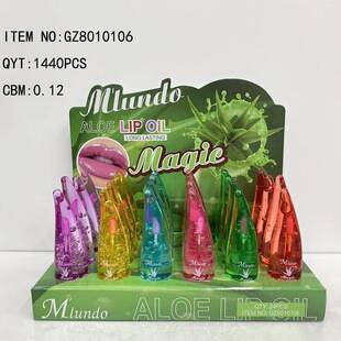 New Product Mlundo Aloe Vera Lip Gloss Temperature-Sensitive Color-Changing Lip Glaze Moisturizing and Hydrating Cosmetics Manufacturer Wholesale Zhejiang Runze