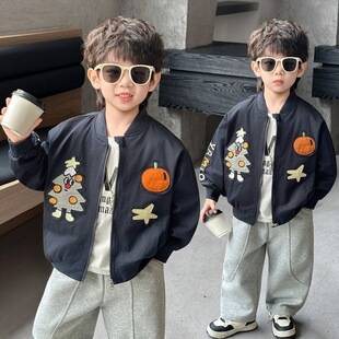 Children's clothing for boys, autumn jacket, Korean style baby spring and autumn sports cardigan coat, foreign trade children's clothing for toddlers and young children