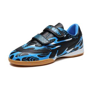 New low-top children's soccer shoes with Velcro, breathable indoor training shoes for boys and girls, wholesale