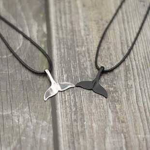Cross-Border Fashion Whale Tail Pendant Necklace Men's Marine Protection Animal Necklace 6 Hip-Hop Punk Necklace Beach