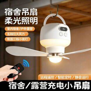 Small Electric Fan, Silent Bedroom Mosquito Net, Rechargeable, for Student Dormitory Lower Bunk, Summer Use, Small Ceiling Fan for Bed, Wholesale
