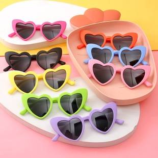 Net red glasses wholesale children's love girls sunscreen sunglasses baby sunglasses trendy fashion travel sunshade glasses