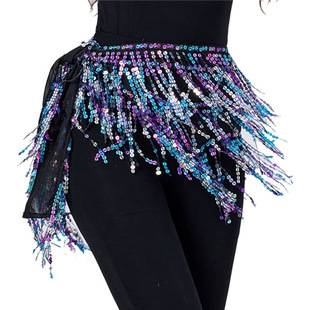 Halloween Ready-Made Belly Dance Waist Chain Indian Dance Waist Scarf Sequin Tassel Hip Scarf Oriental Dance Accessories Manufacturer Wholesale