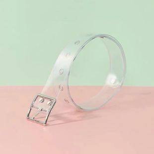 Transparent Belt for Women in Summer, Versatile Decorative Jeans Without Punching, with JK Skirt, Trendy and Personalized INS Style Belt