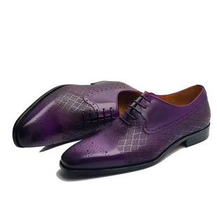 Wedding Genuine Men's Fashion Oxford Leather Shoes Formal Office Handmade Comfortable Lace-Up Formal Business New Style