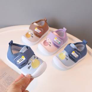Spring and autumn male baby soft soled toddler shoes shoes 0-1-2 years old female baby called cloth shoes baby shoes a generation of hair
