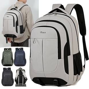 New model school backpack for junior high and high school students, boys' backpack for grades 6-12, travel outdoor backpack, large capacity backpack for boys