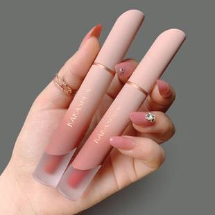 Cvz Cream Lip Glaze Lip Mud Velvet Matte Lip Glaze Whitening Not Easy to Stick Moisturizing Lipstick Blush Peach Lipstick