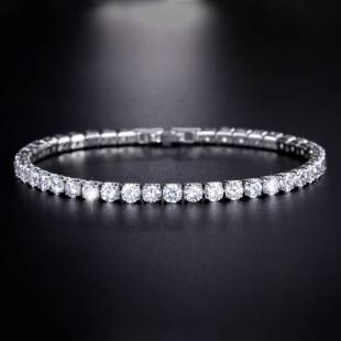 4.0mm zircon tennis bracelet for men and women fashion simple bracelet jewelry ins cross-border factory wholesale