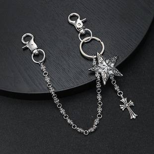 European and American Crodo Element Pants Chain Bag Hanging Chain Sword Ball Bead Cross Waist Chain Lobster Clasp Jeans Chain