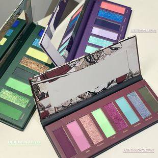 Herorange Eight-Color Dream Oil Painting Style Eye Shadow Matte Pearlescent Smoky Flash Polarized Green Palette Eye Shadow Cross-Border