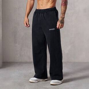 Youngla New American-Style Men's Sports Pants Jogging Muscle Fitness Embroidered Straight-Leg Casual Long Pants