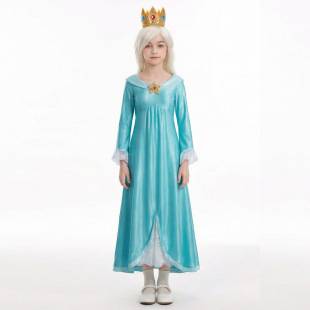 Super Mario Cosplay Costume Rosa Tala Galaxy Princess Dress Halloween Anime Character Performance Cosplay Outfit