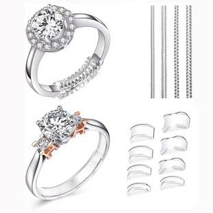 Cross-Border Invisible Ring Adjuster Transparent Spiral Spring Size Reduction Artifact Diamond Ring Winding Anti-Falling Protective Cover