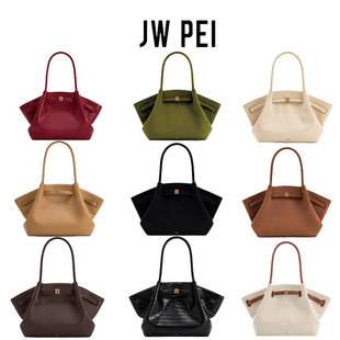 Cross-border in-stock JWPEI dumpling bag, large-capacity commuter tote bag, Hana suede shoulder and underarm crossbody bag
