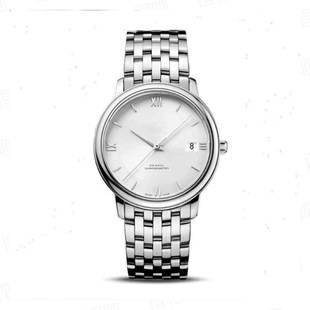 De Ville Series Elegant Men's Watch, Quartz with sweeping seconds, solid steel band, ultra-thin wristwatch, cross-border fashion, available for wholesale