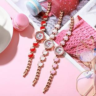 Bracelet Fashion KT Cat Primary School Children Women's Watch Children's Watch Baby Quartz Electronic Watch Grab Doll