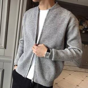 Autumn and Winter 2026 Thick Sweater Men's Japanese Style Style Outwear V Neck Knitwear Cardigan Outer Wear Handsome Trendyy Top Jacket
