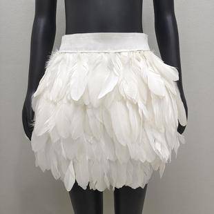 Cross-border Feather Skirt Amazon Hot Sale 11 Color Masquerade Skirt European and American Women Fashion Skirt