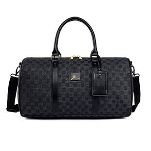New Model Aj Monogram Checkerboard Fabric Large Capacity Jordan Shoulder Crossbody Tote Gym Bag Travel Bag Student Bag