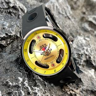 A generation of fashion men's watches hollow transparent men's and women's watches silicone watchband quartz watch