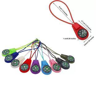 Portable Lanyard Compass Plastic 9 Colors Optional Multifunctional Outdoor Sign Fashion Lanyard Compass Compass