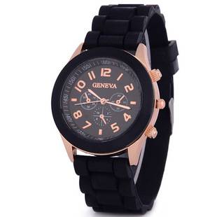 Aliexpress Geneva Silicone Watch, Fashionable and Beautiful, Colorful Jelly Student Sports Watch for Women, Cross-Border